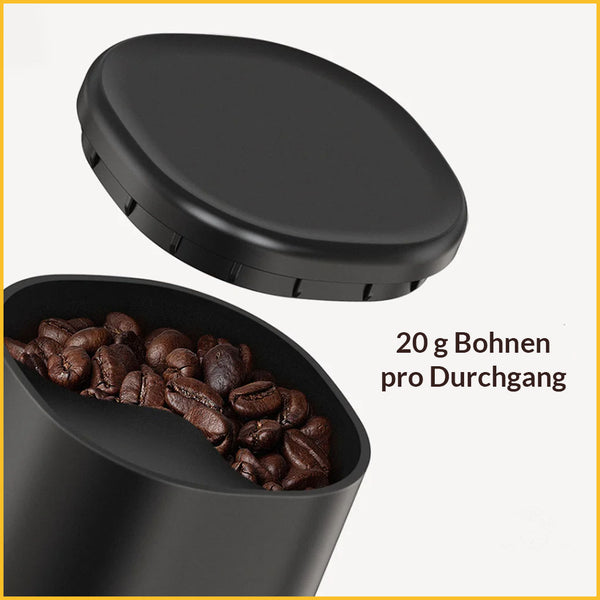 2 in 1 elektrische Kaffeemühle 20g Bohnen pro Durchgang