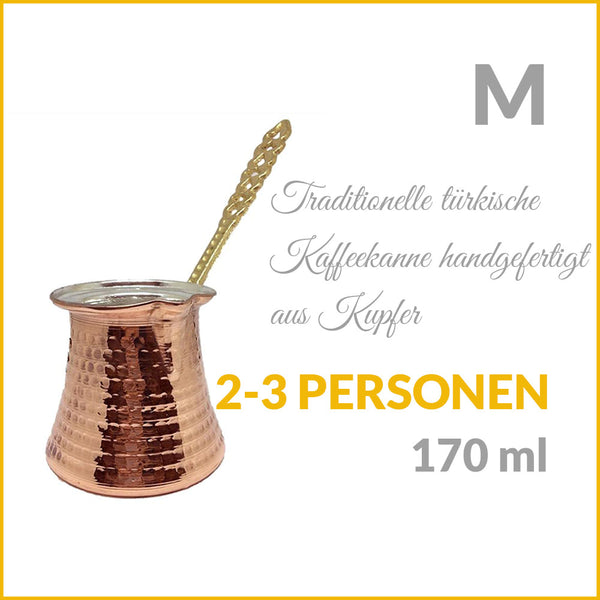 Traditionelle türkische Kaffeekanne aus Kupfer 170ml