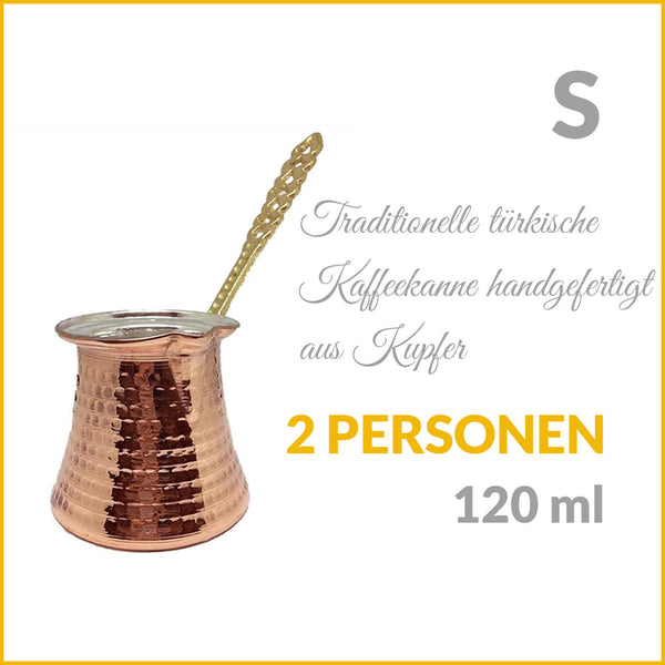 Traditionelle türkische Kaffeekanne aus Kupfer 120ml