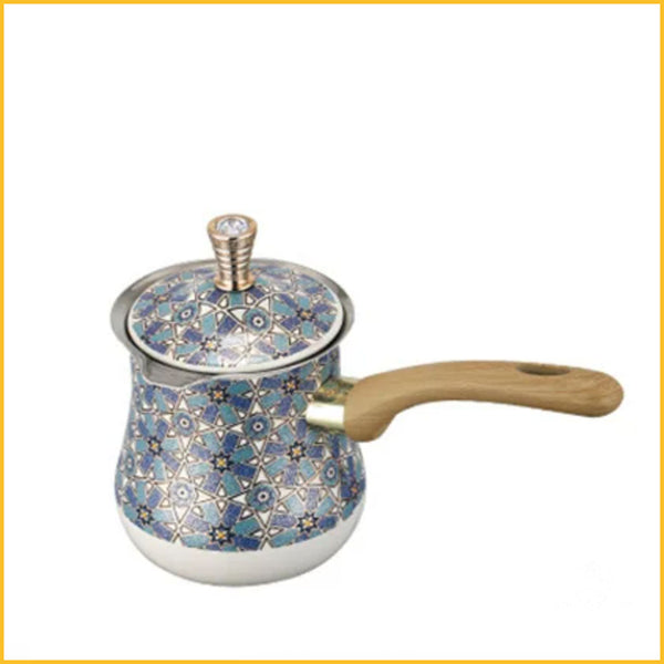 Türkische Kaffeekanne mit Deckel blau
