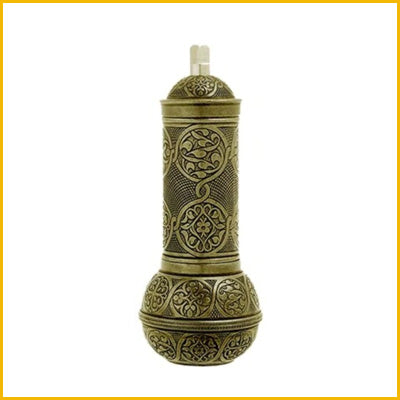 Türkische Kaffeemühle Messing Gold