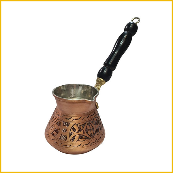 Türkische Mokkakanne Kupfer mit Holzgriff