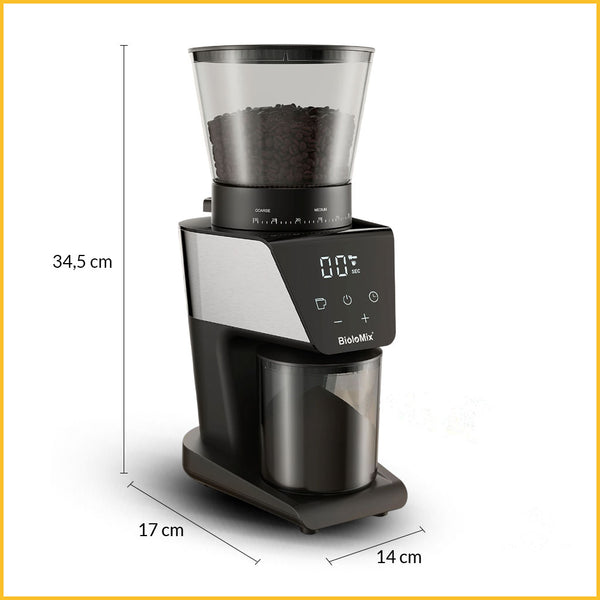 Elektrische Kaffeemühle für Siebträger Abmessungen