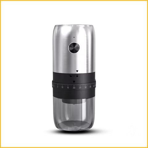 Elektrische Kaffeemühle USB wiederaufladbar silber