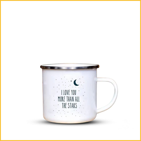 Retro Emaille Becher