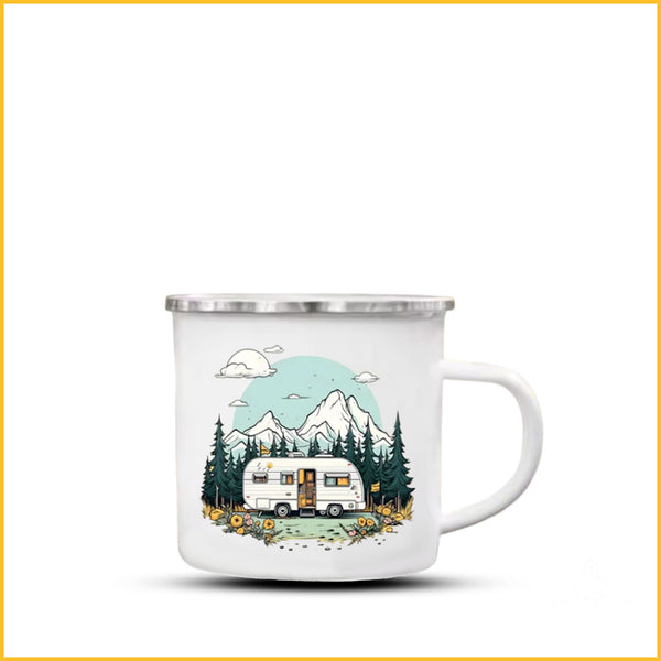 Camping Tassen Emaille