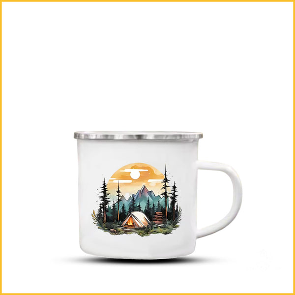 Emaille Tasse Camping