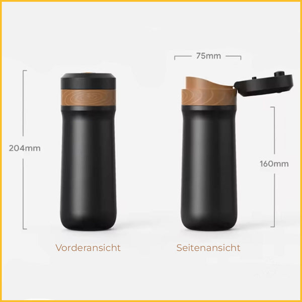 French Press Thermobecher Abmessungen