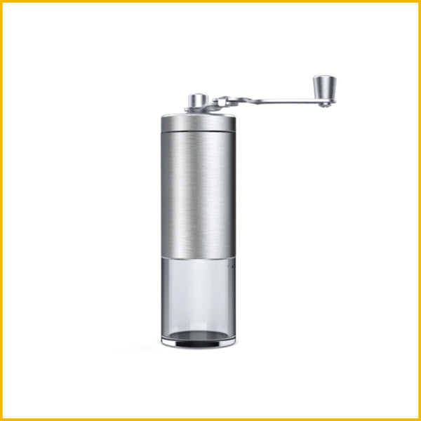 Mechanische Kaffemühle aus Edelstahl mit Keramikmahlwerk