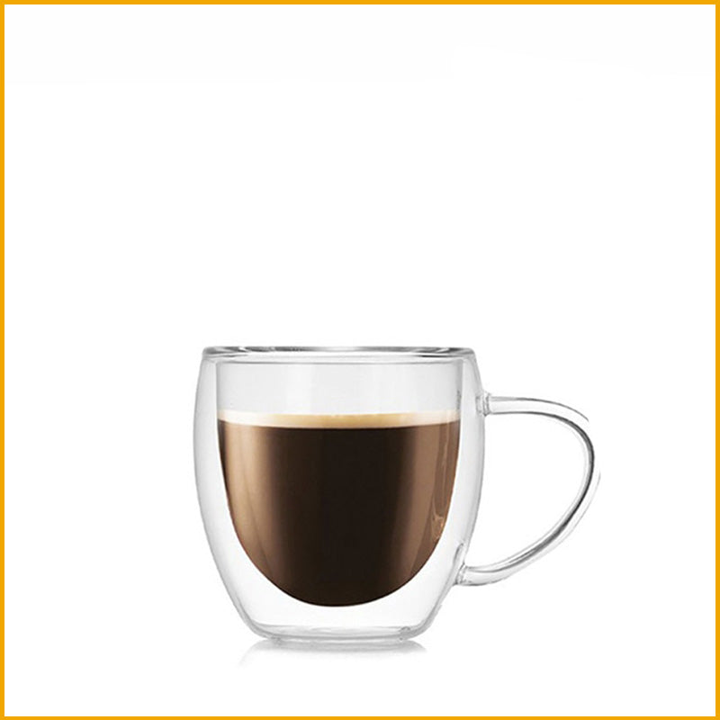 Kaffeetasse aus hitzebeständigem Doppelglas 250 ml