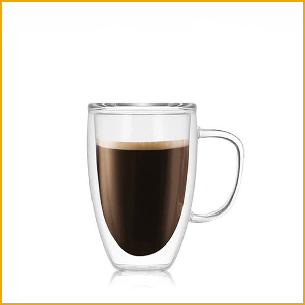 Kaffeetasse aus hitzebeständigem Doppelglas 450 ml